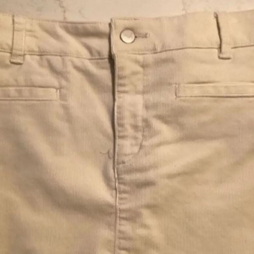 Ann Taylor Loft Corduroy Skirt Sz 8 Winter White